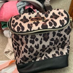 Itzy ritzy insulated bottle bag for hot or cold leopard design